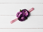 Повязка на голову фиолетовые цветы