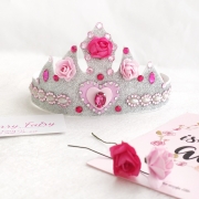 Корона для девочки "Розовые цветы"